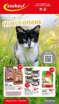 Katzenfutter im Zookauf Prospekt "WEIL EURE TIERE DAS BESTE VERDIENEN" mit 6 Seiten (Neuss)