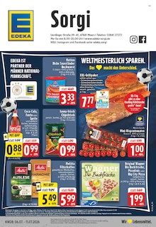 Steak im aktuellen EDEKA Prospekt (Moers) Steak im EDEKA Prospekt "Aktuelle Angebote" mit 24 Seiten (Moers)