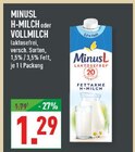 H-MILCH im Angebot bei Marktkauf in Münster H-MILCH Angebote von MinusL bei Marktkauf Münster für 1,29 €