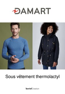 Prospectus Damart en cours, "Sous vêtement thermolactyl", 11 pages