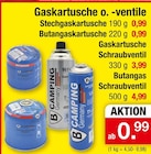 Stechgaskartusche von B CAMPING Germany für 0,99 € bei Zimmermann im Angebot Stechgaskartusche von B CAMPING Germany im aktuellen Zimmermann Prospekt