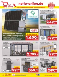 Terrassenüberdachung Angebot im aktuellen Netto Marken-Discount Prospekt auf Seite 32