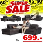 Aktuelles Edge Ecksofa Angebot bei Seats and Sofas in Bottrop ab 699,00 €