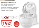 Handmixer-Set HMS 2739 Angebote von Clatronic bei GLOBUS Oberhausen für 19,99 €