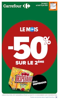 Catalogue Carrefour de la semaine "Carrefour" avec 1 pages, valide du 02/06/2026 au 15/06/2026 pour Lormont et alentours Prospectus Carrefour de la semaine "Carrefour" avec 1 pages, valide du 02/06/2026 au 15/06/2026 pour Lormont et alentours