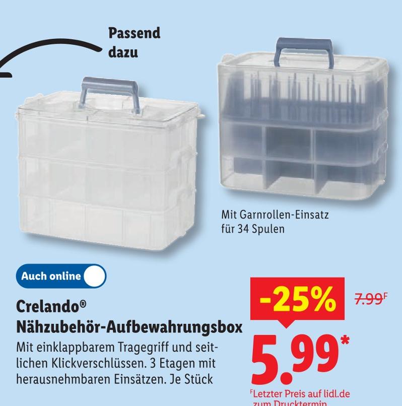 Nähzubehör-Aufbewahrungsbox
