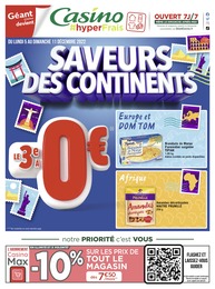 Catalogue Géant Casino avec 17 pages de promos Prospectus Géant Casino, "Saveurs des continents", pages, 05/12/2022 - 11/12/2022