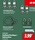 Stahlkabel/Vorhänge-/Zahlenschloss Angebote von PARKSIDE bei Lidl Bad Kreuznach für 3,99 €