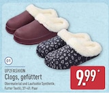 Clogs, gefüttert im ALDI Nord Prospekt Clogs, gefüttert von UP2FASHION im aktuellen ALDI Nord Prospekt für 9,99 €