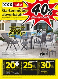 Möbel & Einrichtung Prospekt von XXXLutz Möbelhäuser XXXLutz Möbelhäuser Prospekt: Gartenmöbelabverkauf, 4 Seiten, 18.07.2022 - 14.08.2022