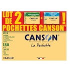 Lot de 2 pochettes de papier dessin - CANSON dans le catalogue Carrefour