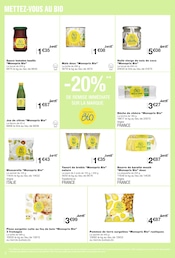 Promos Jus De Citron Bio dans le catalogue "GILLES, 100 ANS, ET 100 % BIO" de Monoprix à la page 4