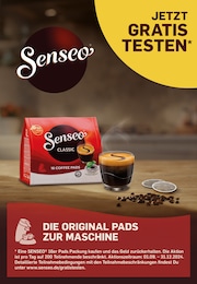 Senseo Prospekt: "Die Original Pads zur Maschine", 3 Seiten, 01.09.2024 - 31.12.2024