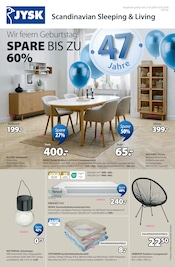 Aktueller JYSK Möbel & Einrichtung Prospekt in Schönbach und Umgebung, "Wir feiern Geburtstag! SPARE BIS ZU 60%" mit 9 Seiten, 21.03.2026 - 02.05.2026