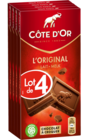 Tablettes de chocolat L'Original - CÔTE D'OR en promo chez Carrefour Market Montluçon à 4,20 €