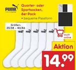 Netto Marken-Discount Marktredwitz - Quarter- oder Sportsocken Angebot im Prospekt Quarter- oder Sportsocken bei Netto Marken-Discount im Marktredwitz Prospekt für 14,99 €