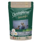 Christopherus Getreidefrei Forelle & Insekt 750 g im Angebot bei Zookauf in Laatzen Christopherus Getreidefrei Forelle & Insekt 750 g Angebote von Christopherus bei Zookauf Laatzen für 4,99 €