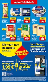 Cheddar Angebot im Lidl Prospekt, gültig von 19.05.2025 bis 24.05.2025 Cheddar Angebot im aktuellen Lidl Prospekt auf Seite 17