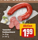Knoblauchwurst Angebote von Tannenhof bei REWE Potsdam für 1,99 €