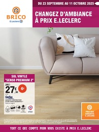 Prospectus Supermarchés E.Leclerc en cours, CHANGEZ D'AMBIANCE À PRIX E.LECLERC, 16 pages, 23/09/2025 - 11/10/2025 Catalogue Supermarchés E.Leclerc en cours à Challans et alentours, CHANGEZ D'AMBIANCE À PRIX E.LECLERC, 16 pages, 23/09/2025 - 11/10/2025