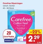 Slipeinlagen von Carefree im aktuellen Netto Marken-Discount Prospekt