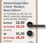 Zimmertürgarnitur L-Form 'Modern Black Edition' im aktuellen BAUHAUS Prospekt