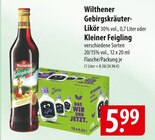 Wilthener Gebirgskräuter-Likör oder Kleiner Feigling Angebote bei famila Nordost Flensburg für 5,99 €