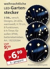 weihnachtliche LED-Gartenstecker bei Sonderpreis Baumarkt im Nordhausen Prospekt für 6,99 €