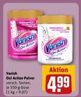 Oxi Action Pulver Angebote von Vanish bei REWE Kiel für 4,99 €