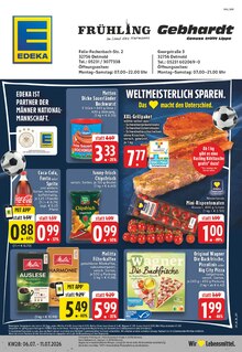 Coca Cola im aktuellen EDEKA Prospekt (Detmold) Coca Cola im EDEKA Prospekt "Aktuelle Angebote" mit 24 Seiten (Detmold)