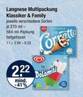 Multipack Klassiker von Langnese im aktuellen V-Markt Prospekt für 2,22 €