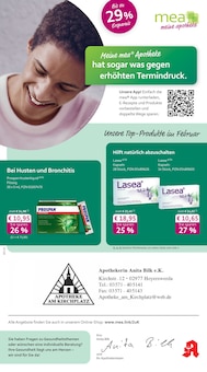 mea - meine apotheke Prospekt Unsere Februar-Angebote mit 4 Seiten