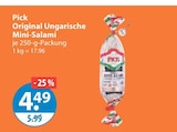 Original Ungarische Mini-Salami Angebot im V-Markt Prospekt Original Ungarische Mini-Salami im V-Markt Prospekt zum Preis von 4,49 €