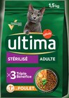 Croquettes pour chat stérilisé adulte au poulet - ULTIMA dans le catalogue Intermarché Hyper