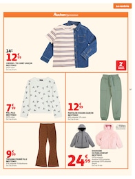 Prix et réduction Jogging dans le prospectus Auchan Hypermarché en cours Offre Jogging dans le catalogue Auchan Hypermarché du moment à la page 57