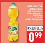 Apfelschorle von GUT&GÜNSTIG für 0,99 € bei EDEKA im Angebot Apfelschorle von GUT&GÜNSTIG im aktuellen EDEKA Prospekt