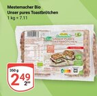 Aktuelles Bio Unser pures Toastbrötchen Angebot bei GLOBUS in Rostock ab 2,49 €