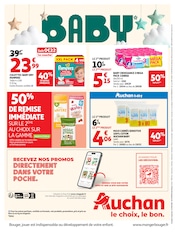Promos Pampers dans le catalogue "25 JOURS AUCHAN" de Auchan Hypermarché Pampers en promo dans le catalogue Auchan Hypermarché à la page 50