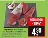 Aktuelle Rinderfilet Angebote bei Marktkauf in Offenbach (Main) Aktuelles Zart gereiftes Rindfleisch aus Deutschland: Rinderfilets/Lenden Angebot bei Marktkauf in Offenbach (Main) ab 4,99 €