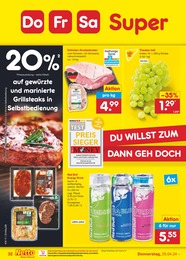 Grillfleisch im Netto Marken-Discount Prospekt Aktuelle Angebote auf S. 38