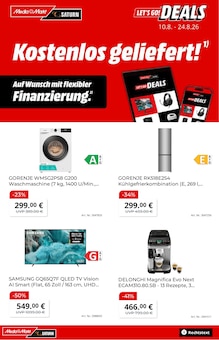Fernseher im aktuellen MediaMarkt Saturn Prospekt (Meerbusch) Fernseher im MediaMarkt Saturn Prospekt "LET'S GO! DEALS Kostenlos geliefert!" mit 19 Seiten (Meerbusch)