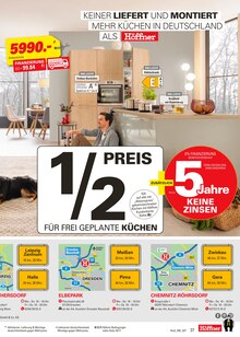 Kuchen im aktuellen Höffner Prospekt (Chemnitz) Kuchen im Höffner Prospekt "Wo wohnen wenig kostet!" mit 28 Seiten (Chemnitz)