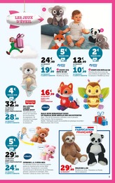 Prix et réduction Peluche Enfant dans le prospectus Super U en cours Offre Peluche Enfant dans le catalogue Super U du moment à la page 5