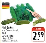 nah und gut Bautzen - Mini-Gurken Angebot im Prospekt Mini-Gurken bei nah und gut im Bautzen Prospekt für 2,99 €