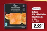 ASC Isländischer Räucherlachs bei Lidl im Prospekt "" für 2,59 €