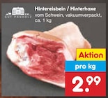 Aktuelle Schweinefleisch Angebote bei Netto Marken-Discount in Paderborn Aktuelles Hintereisbein / Hinterhaxe Angebot bei Netto Marken-Discount in Paderborn ab 2,99 €