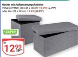 Hocker mit Aufbewahrungsfunktion im Angebot bei GLOBUS in Saarlouis Hocker mit Aufbewahrungsfunktion Angebote von KESPER bei GLOBUS Saarlouis für 12,99 €