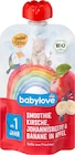 Smoothie (Apfel, Banane, Kirsche, Johannisbeere) Angebote von babylove bei dm-drogerie markt Bremerhaven für 0,65 €