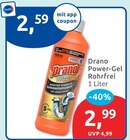 Power-Gel Rohrfrei von Drano für 2,59 € bei budni im Angebot Power-Gel Rohrfrei von Drano im aktuellen budni Prospekt