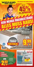 Teppich im wohnen & sparen Wiegand Prospekt in Coburg Aktueller wohnen & sparen Wiegand Prospekt mit Teppich, "IHRE EXPERTEN FÜR SCHÖNES WOHNEN", Seite 1